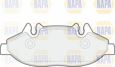 NAPA PBP7117 - Kit de plaquettes de frein, frein à disque cwaw.fr