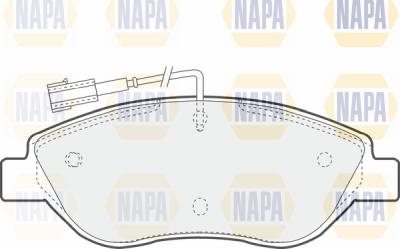 NAPA PBP7181 - Kit de plaquettes de frein, frein à disque cwaw.fr