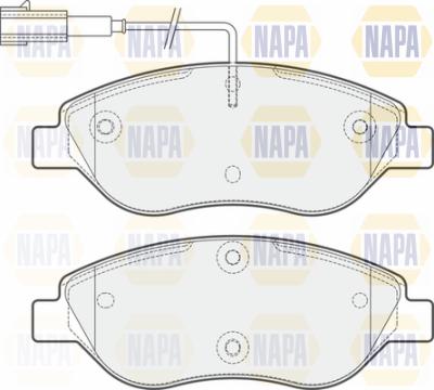 NAPA PBP7188 - Kit de plaquettes de frein, frein à disque cwaw.fr