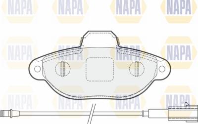 NAPA PBP7182 - Kit de plaquettes de frein, frein à disque cwaw.fr