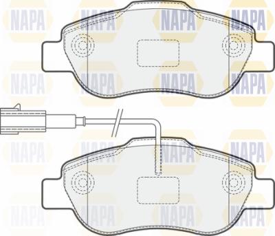 NAPA PBP7187 - Kit de plaquettes de frein, frein à disque cwaw.fr