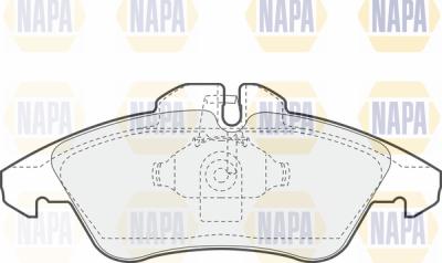 NAPA PBP7139 - Kit de plaquettes de frein, frein à disque cwaw.fr