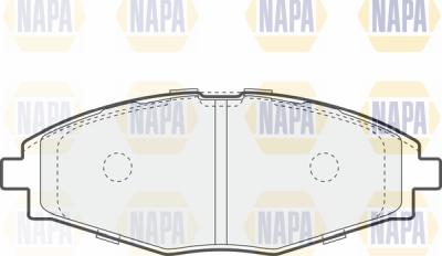 NAPA PBP7135 - Kit de plaquettes de frein, frein à disque cwaw.fr