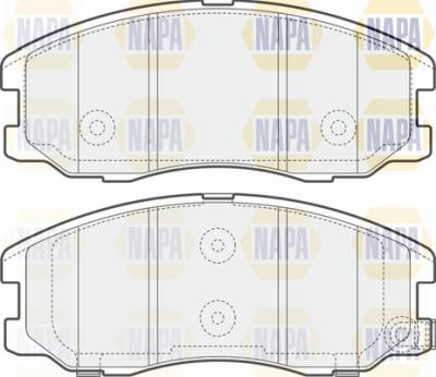 NAPA PBP7136 - Kit de plaquettes de frein, frein à disque cwaw.fr