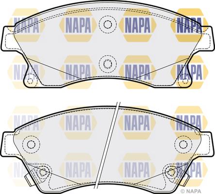 NAPA PBP7131 - Kit de plaquettes de frein, frein à disque cwaw.fr