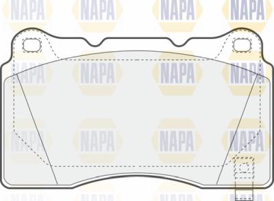 NAPA PBP7138 - Kit de plaquettes de frein, frein à disque cwaw.fr