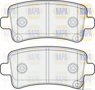 NAPA PBP7137 - Kit de plaquettes de frein, frein à disque cwaw.fr