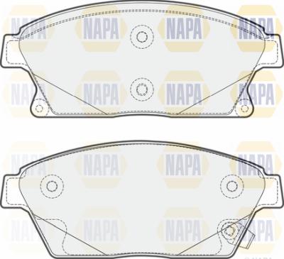 NAPA PBP7129 - Kit de plaquettes de frein, frein à disque cwaw.fr