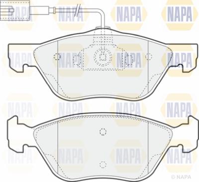 NAPA PBP7124 - Kit de plaquettes de frein, frein à disque cwaw.fr