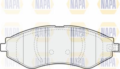 NAPA PBP7126 - Kit de plaquettes de frein, frein à disque cwaw.fr