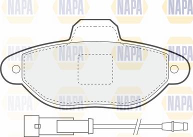 NAPA PBP7122 - Kit de plaquettes de frein, frein à disque cwaw.fr