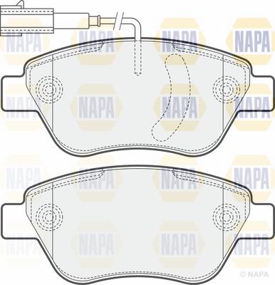 NAPA PBP7176 - Kit de plaquettes de frein, frein à disque cwaw.fr