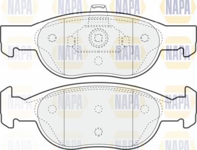 NAPA PBP7173 - Kit de plaquettes de frein, frein à disque cwaw.fr