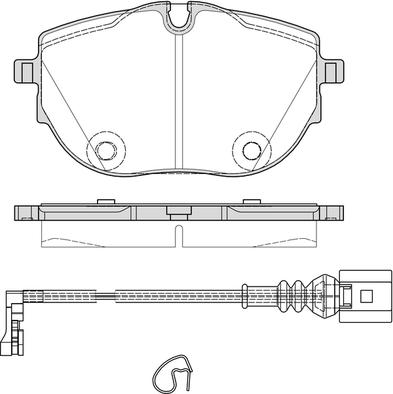 NAPA PBP7851 - Kit de plaquettes de frein, frein à disque cwaw.fr