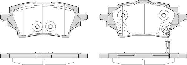 NAPA PBP7803 - Kit de plaquettes de frein, frein à disque cwaw.fr