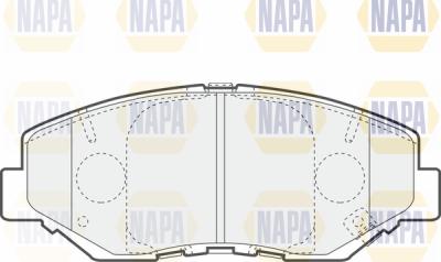 NAPA PBP7396 - Kit de plaquettes de frein, frein à disque cwaw.fr