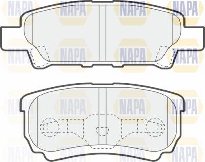 NAPA PBP7391 - Kit de plaquettes de frein, frein à disque cwaw.fr