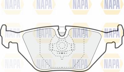 NAPA PBP7343 - Kit de plaquettes de frein, frein à disque cwaw.fr