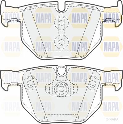 NAPA PBP7354 - Kit de plaquettes de frein, frein à disque cwaw.fr