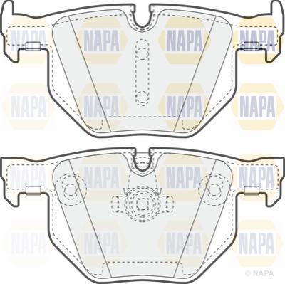 NAPA PBP7351 - Kit de plaquettes de frein, frein à disque cwaw.fr