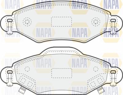 NAPA PBP7365 - Kit de plaquettes de frein, frein à disque cwaw.fr