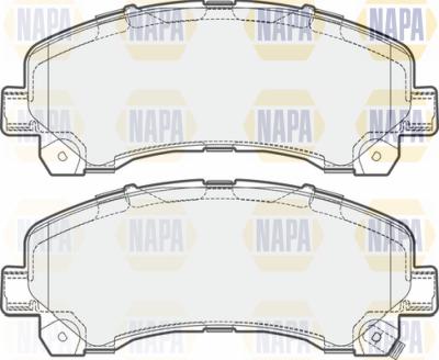 NAPA PBP7308 - Kit de plaquettes de frein, frein à disque cwaw.fr