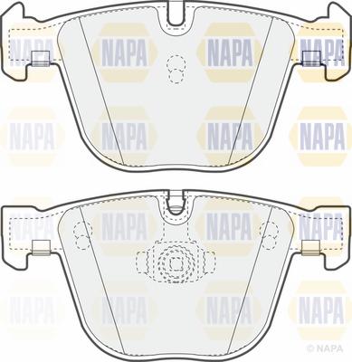 NAPA PBP7314 - Kit de plaquettes de frein, frein à disque cwaw.fr