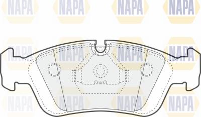 NAPA PBP7315 - Kit de plaquettes de frein, frein à disque cwaw.fr