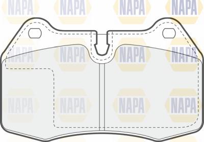 NAPA PBP7316 - Kit de plaquettes de frein, frein à disque cwaw.fr