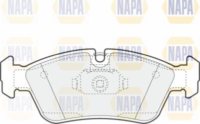 NAPA PBP7318 - Kit de plaquettes de frein, frein à disque cwaw.fr