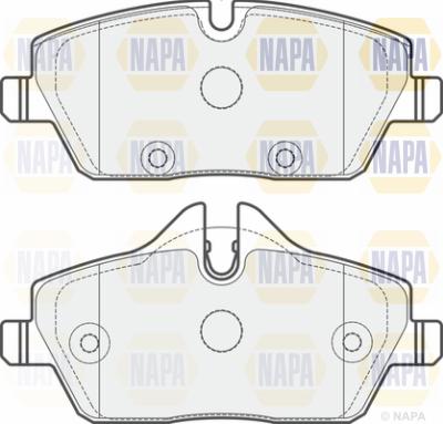 NAPA PBP7312 - Kit de plaquettes de frein, frein à disque cwaw.fr