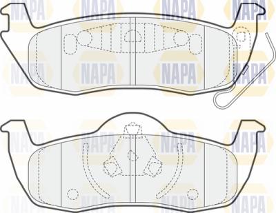 NAPA PBP7384 - Kit de plaquettes de frein, frein à disque cwaw.fr