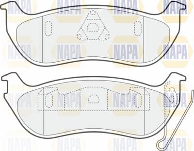 NAPA PBP7385 - Kit de plaquettes de frein, frein à disque cwaw.fr