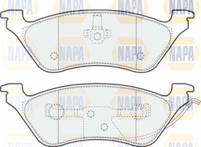 NAPA PBP7381 - Kit de plaquettes de frein, frein à disque cwaw.fr