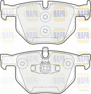 NAPA PBP7339 - Kit de plaquettes de frein, frein à disque cwaw.fr