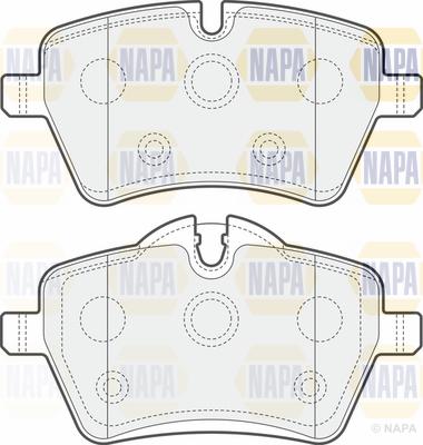 NAPA PBP7330 - Kit de plaquettes de frein, frein à disque cwaw.fr