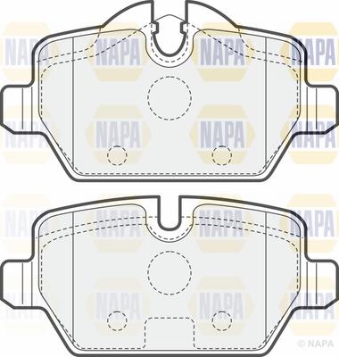 NAPA PBP7337 - Kit de plaquettes de frein, frein à disque cwaw.fr