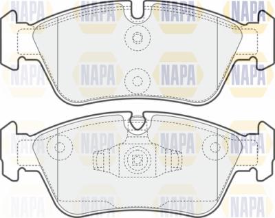 NAPA PBP7324 - Kit de plaquettes de frein, frein à disque cwaw.fr