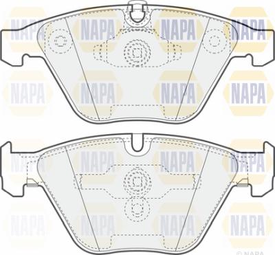 NAPA PBP7321 - Kit de plaquettes de frein, frein à disque cwaw.fr