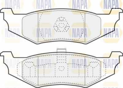 NAPA PBP7375 - Kit de plaquettes de frein, frein à disque cwaw.fr