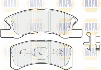 NAPA PBP7371 - Kit de plaquettes de frein, frein à disque cwaw.fr