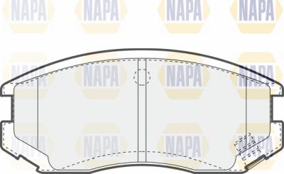 NAPA PBP7372 - Kit de plaquettes de frein, frein à disque cwaw.fr