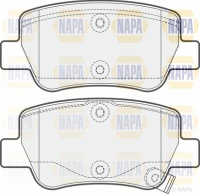 NAPA PBP7246 - Kit de plaquettes de frein, frein à disque cwaw.fr