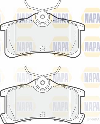 NAPA PBP7241 - Kit de plaquettes de frein, frein à disque cwaw.fr