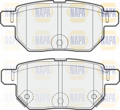 NAPA PBP7255 - Kit de plaquettes de frein, frein à disque cwaw.fr