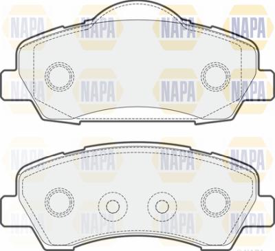 NAPA PBP7265 - Kit de plaquettes de frein, frein à disque cwaw.fr