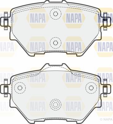 NAPA PBP7266 - Kit de plaquettes de frein, frein à disque cwaw.fr