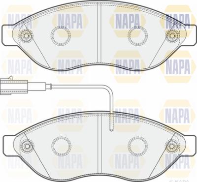 NAPA PBP7260 - Kit de plaquettes de frein, frein à disque cwaw.fr