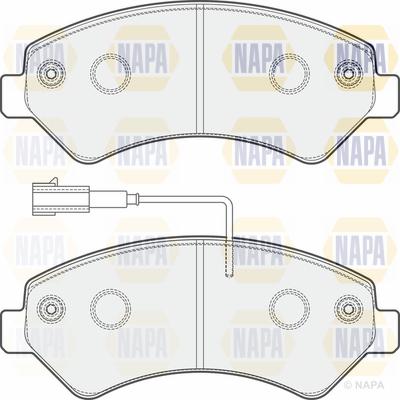 NAPA PBP7261 - Kit de plaquettes de frein, frein à disque cwaw.fr