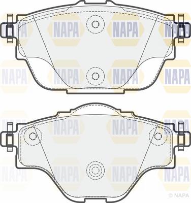 NAPA PBP7267 - Kit de plaquettes de frein, frein à disque cwaw.fr